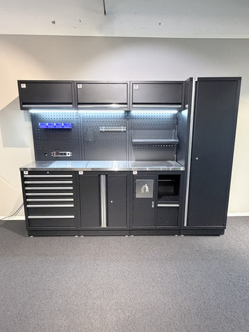 GARASJEINNREDNING 264 CM MED AVFALLSTASJON