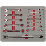 WIDMANN TOOLS VERKTØYVOGN SORT -5 SKUFFER MED VERKTØY