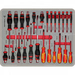 WIDMANN TOOLS VERKTØYVOGN SORT -5 SKUFFER MED VERKTØY